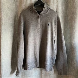 Ralph Lauren Quarter Zip Knitted Fleece - Large